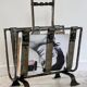 Vintage Brutalist Steel Magazine Rack