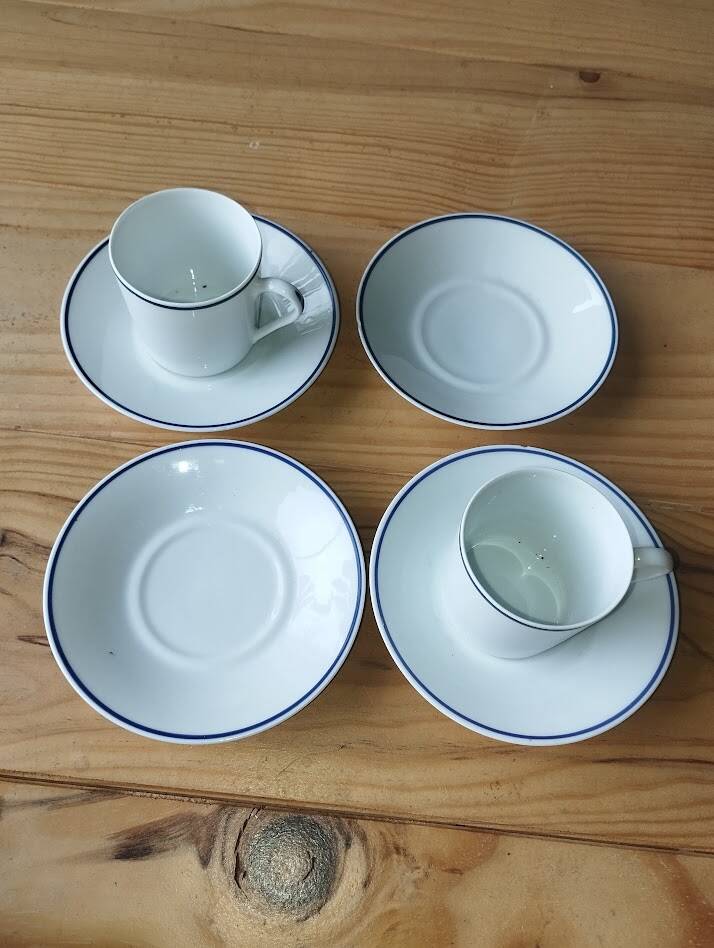 Coffee service for 2 people limoges tharaud "horizon" – 6 pieces