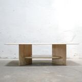 Vintage travertine coffee table