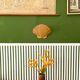 Applique murale en forme de coquille de palourde
