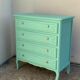 Commode vintage vert menthe 1950