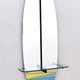 Postmodern Oval Wall-Mounted Entryway Mirror and Console Table with Glass T