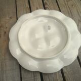 White Gien earthenware oyster dish