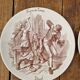 Set of 6 earthenware plates from Sarreguemines U&C Signs of the Times.