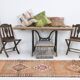 3x13 Orange Beige Vintage Runner Rug, 78x404Cm SK 6391