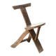 Regionalist wooden tripod chair