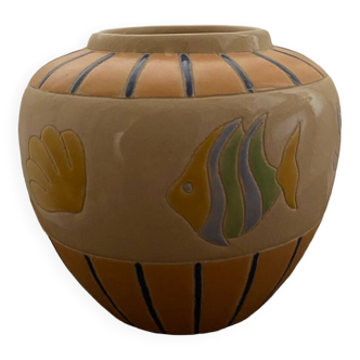 Fish sea vase