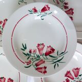 5 hollow plates of St Amand model Peg