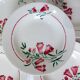 5 assiettes creuses de St Amand modèle Peg
