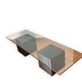 Table basse en verre
