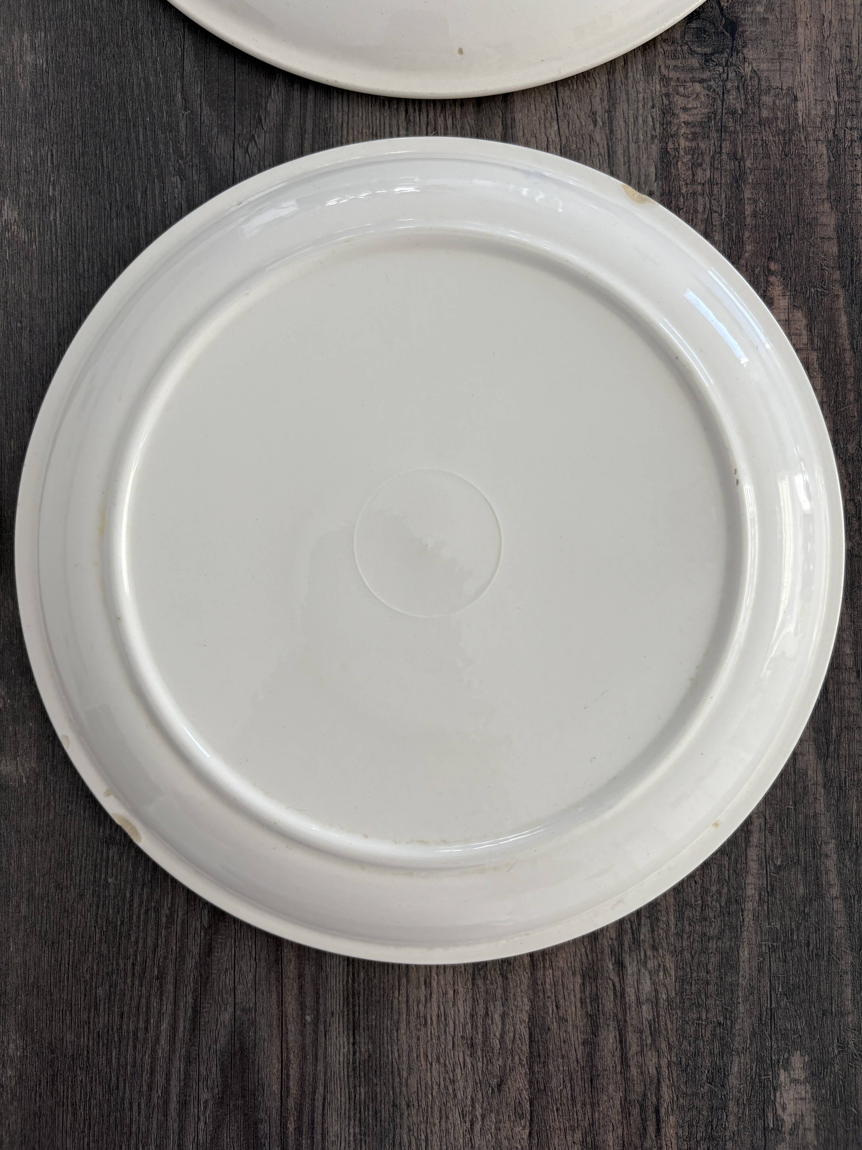 4 Delft Boch dinner plates