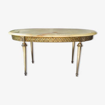 Marble and bronze coffee table Neoclassical style