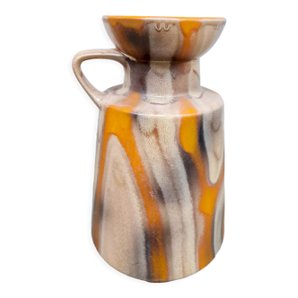 Vintage West Germany ceramic vase 'Flushed orange' 311-50