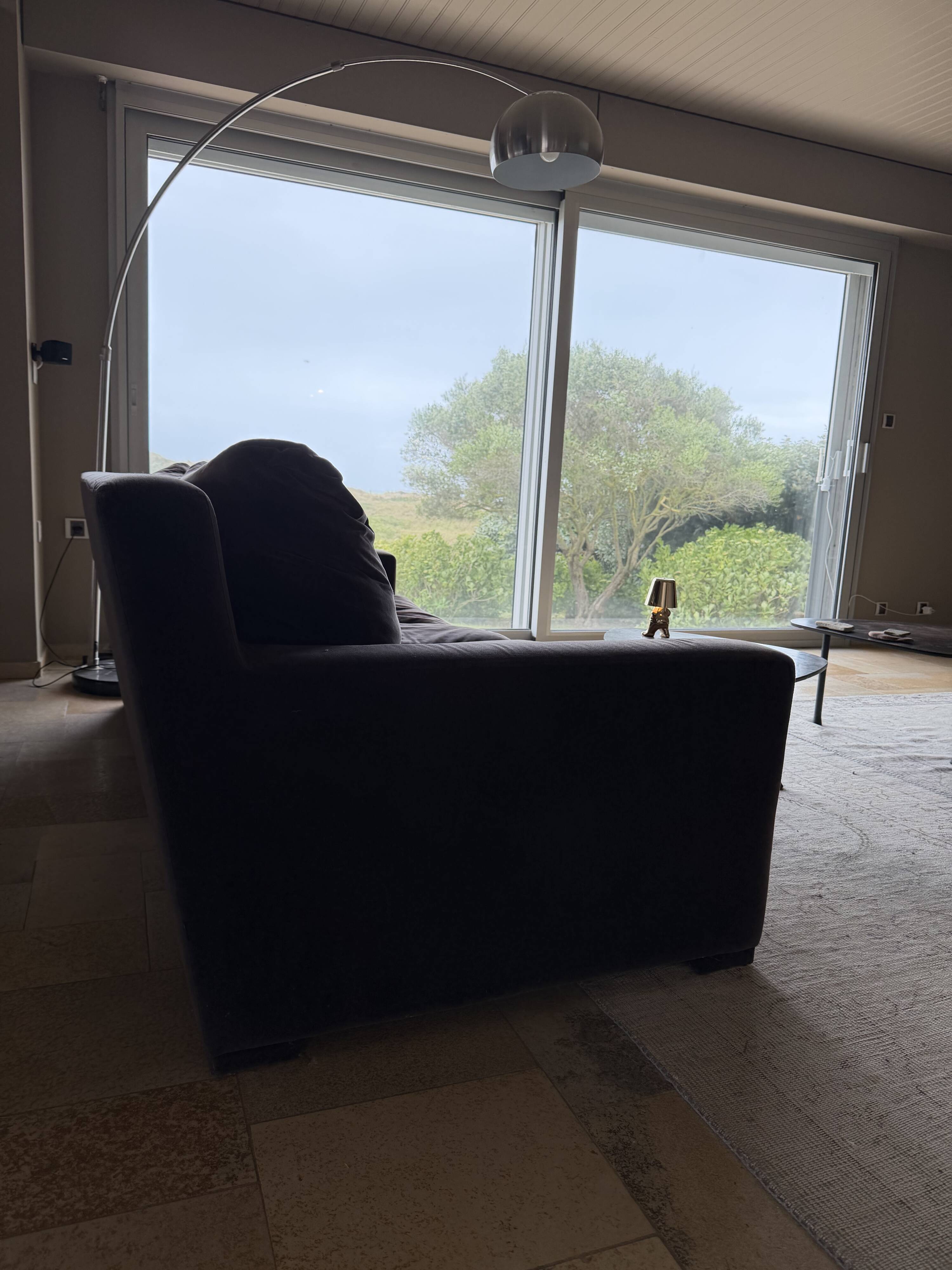 3-seater sofa Caravane — plum velvet — 215 cm — very good condition