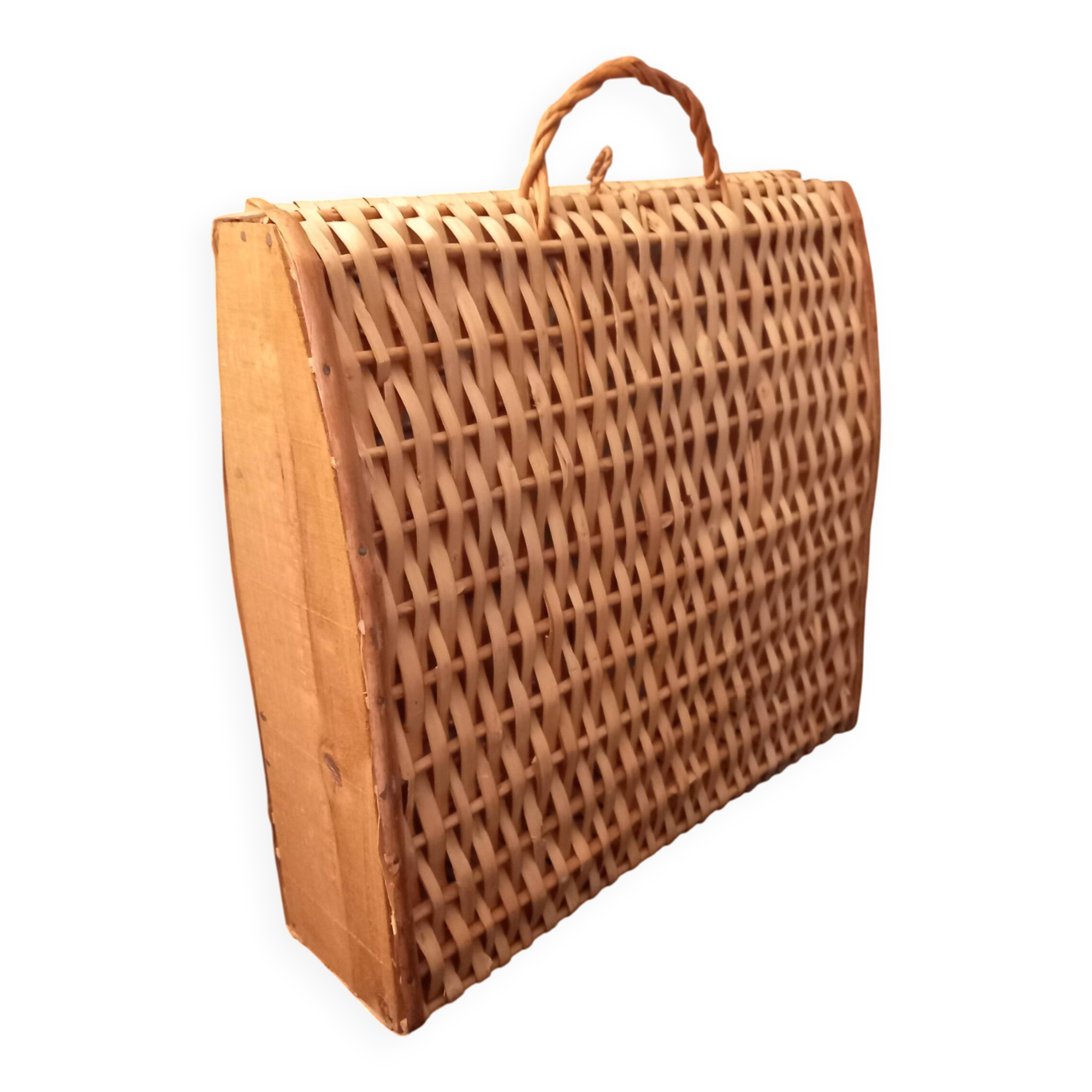 Wicker storage box