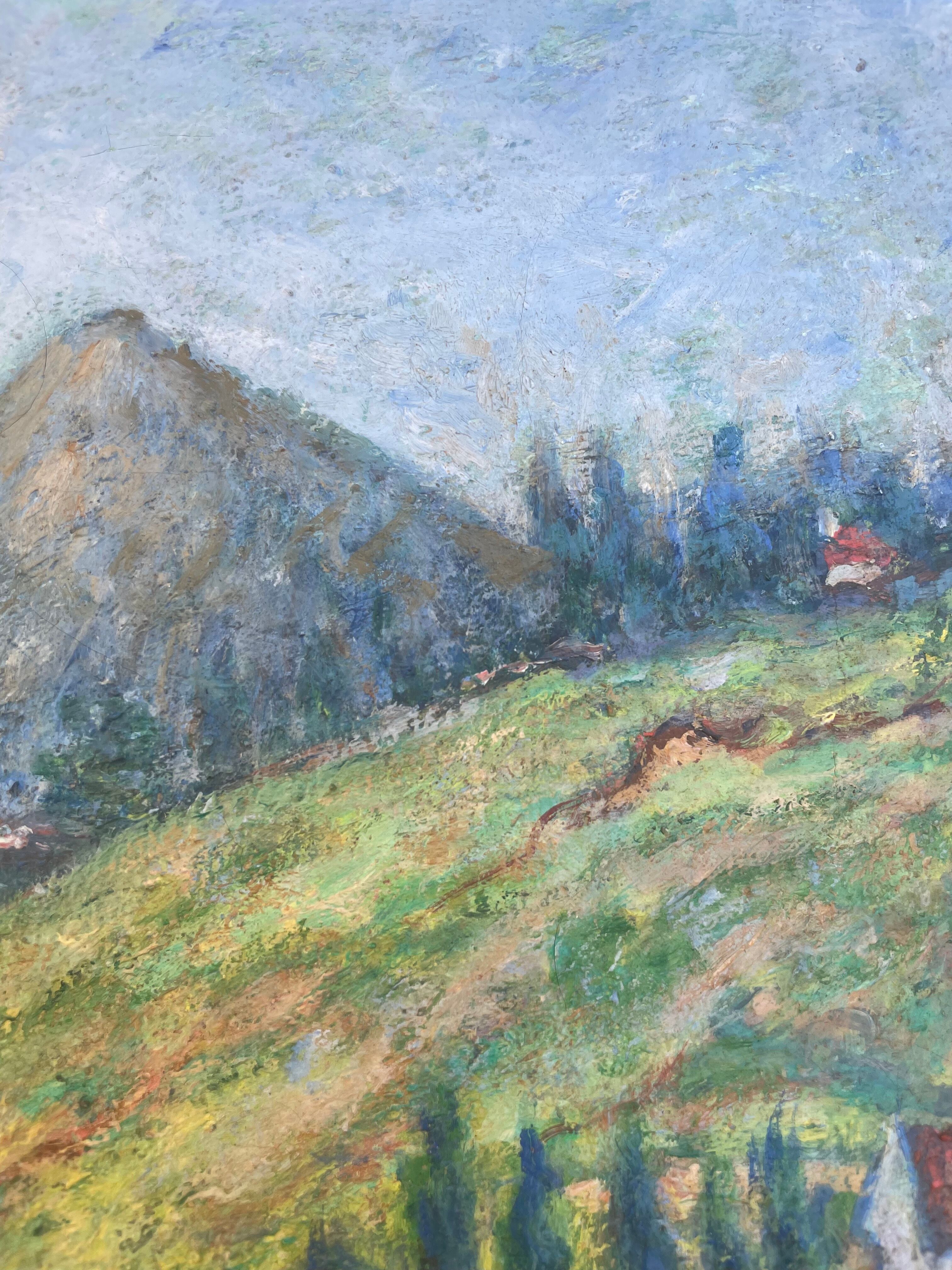 Painting painting landscape Isaac List XXth