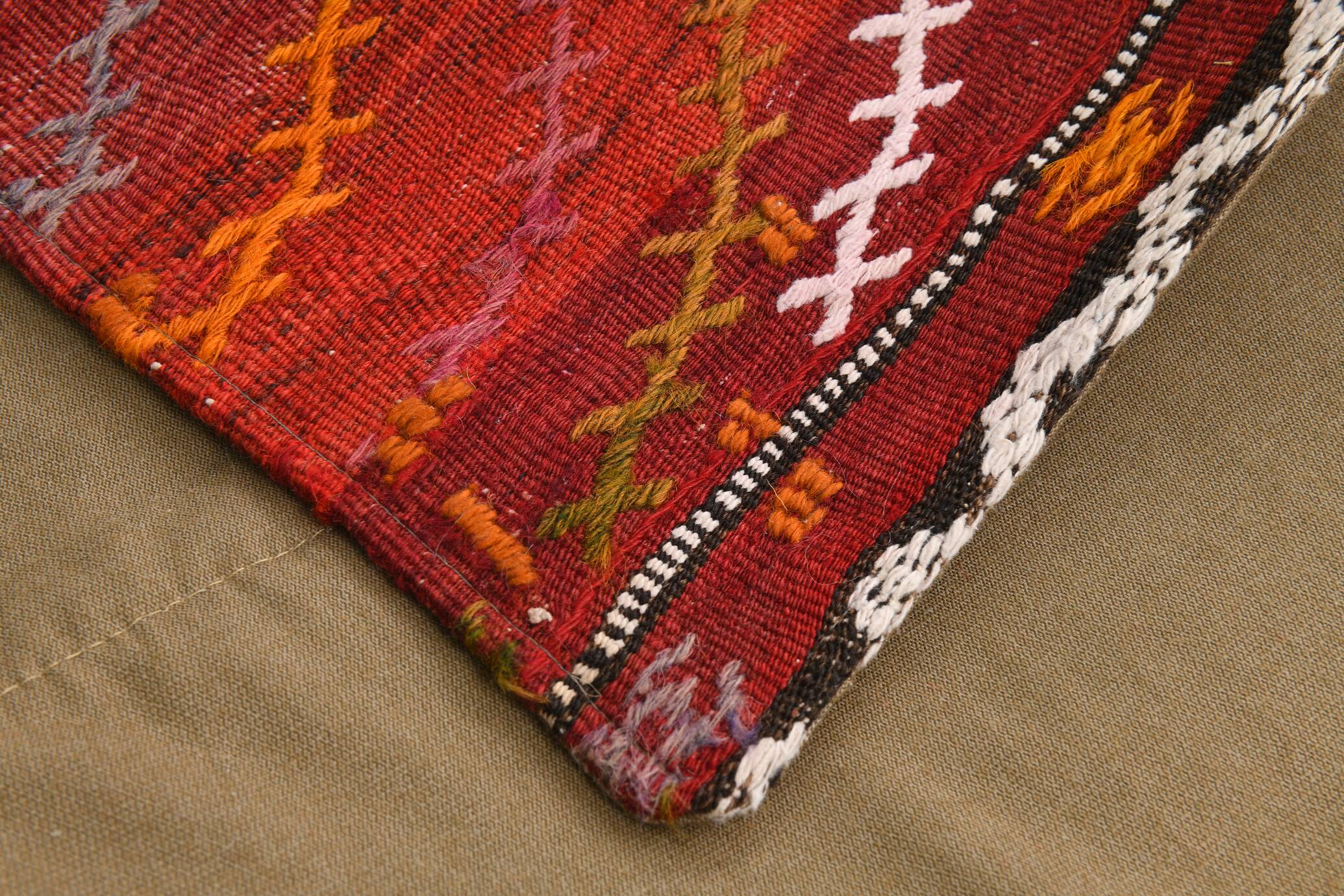 7x10 Multicolor Traditional Handmade Kilim Rug, 202x304Cm