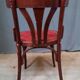 Serie de 6 chaises bistrot en bois courbé