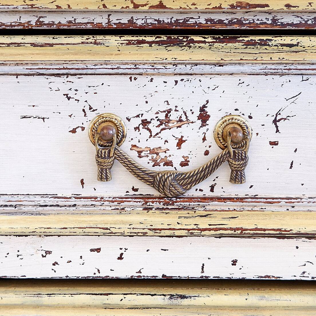 Antique Italian chest of drawers with marble top