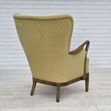 1960s, Danish armchair by Slagelse Møbelværk, model 157, velour.
