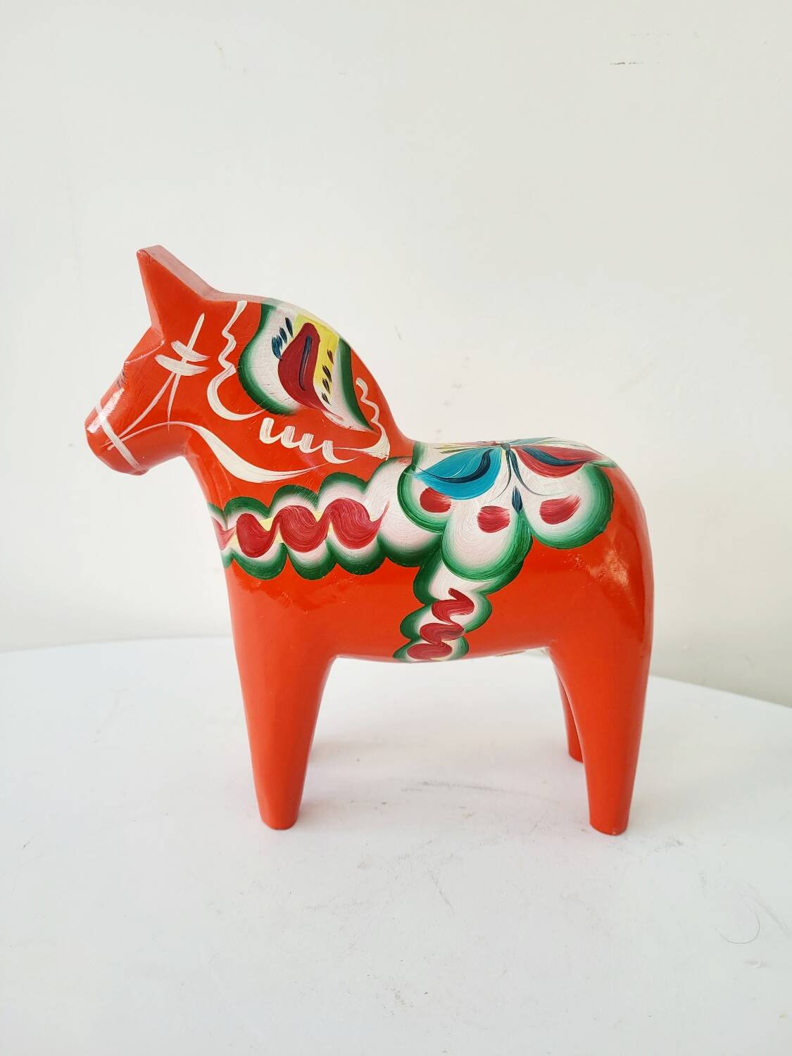 Vintage Dala horse by Nils Olsson in Swedish wood