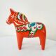 Vintage Dala horse by Nils Olsson in Swedish wood