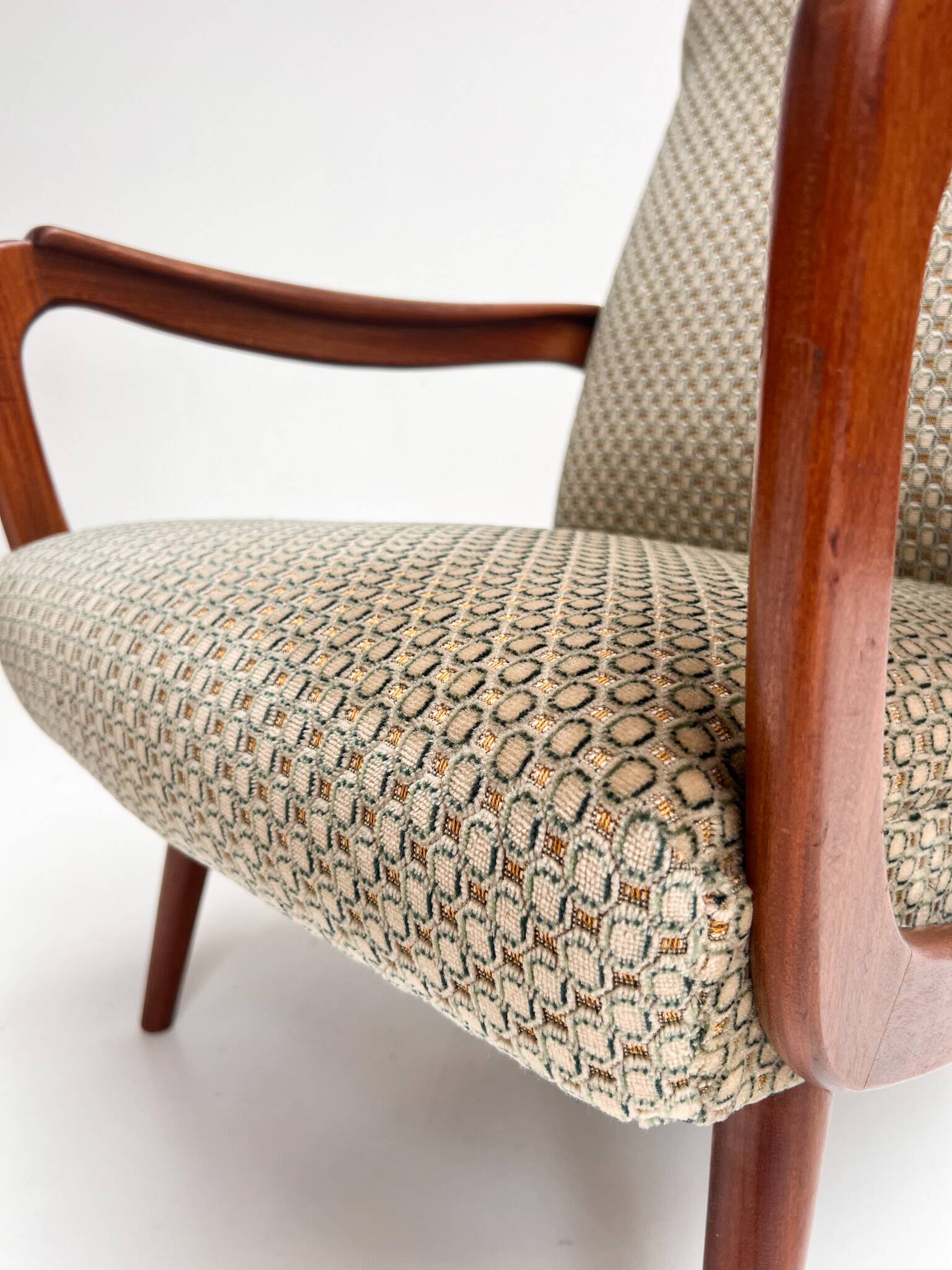 Fauteuil organique attribué à De Ster Gelderland, années 1960.