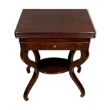 Empire era game table / Mahogany restoration circa 1810-1820