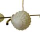 French Design Hanging Lamp With Glass, 1960s