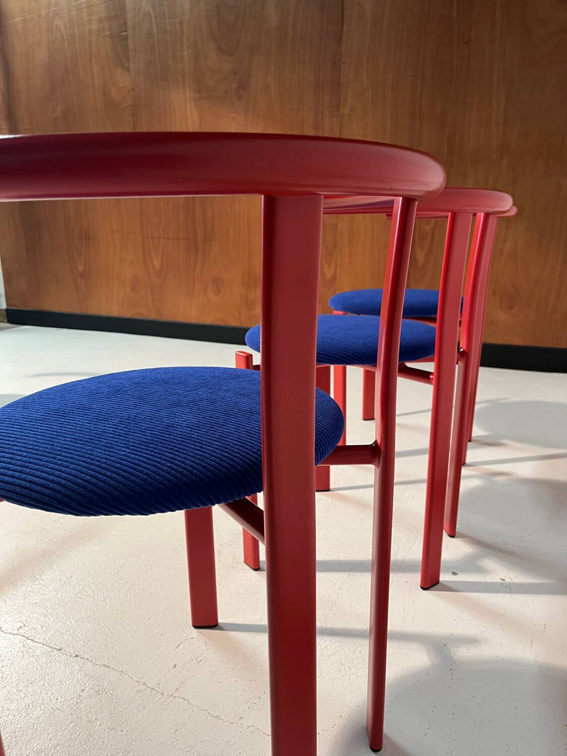 4 refurbished vintage chairs