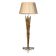A french gilt wrought iron floor lamp, attributed to maison bagues c.1970