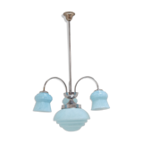 Art deco chrome chandelier 1930's