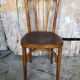 Chair bistrot style thonet curved wood light 50s vintage #a237