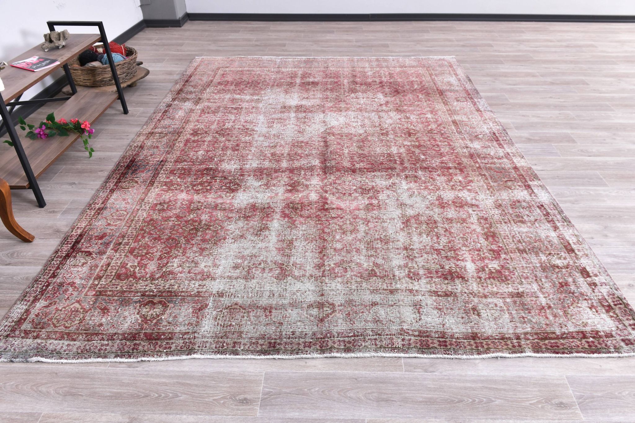 8x11 Red & Burgundy Persian Rug 235x328Cm SK 240833