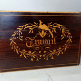 Old book box or mail inlaid decoration "work" sb
