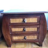 Pair of ethnic style bedside tables