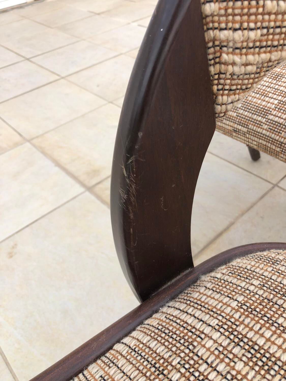 Baumann dining table and 6 Gondola chairs