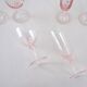 Set of pink glasses, French design, 1970s, made in France