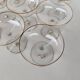 12 Baccarat crystal champagne coupes, circa 1900.