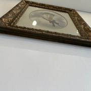 Portrait young woman photo 1926 in 1900 art nouveau frame