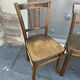 4 bistro chairs mismatched curved wood brasserie