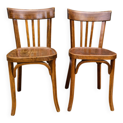 Paire de chaises bistrot Baumann