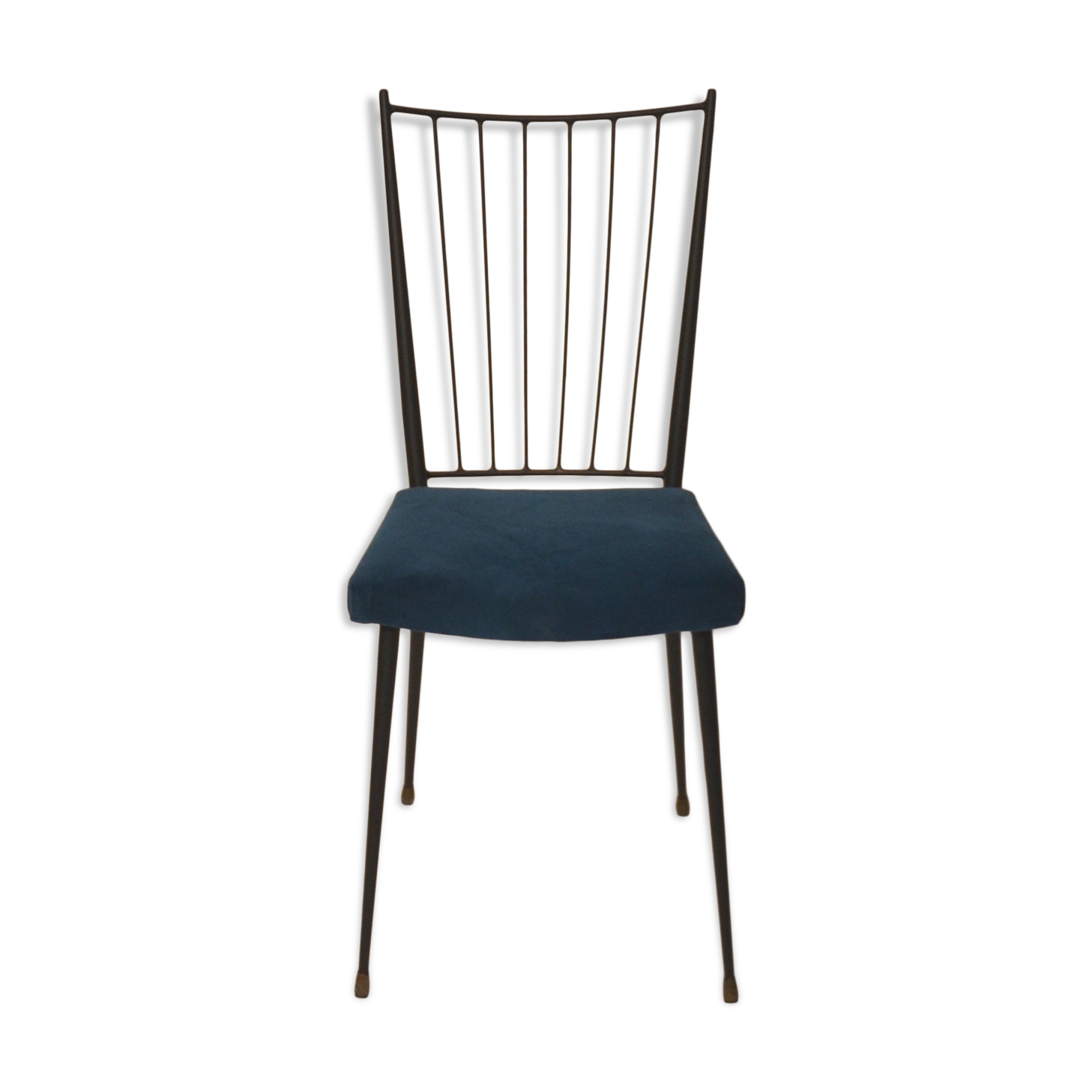 Chair by Colette Gueden in blue velvet