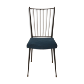 Chair by Colette Gueden in blue velvet