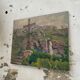 Oil painting landscape mountain 1939