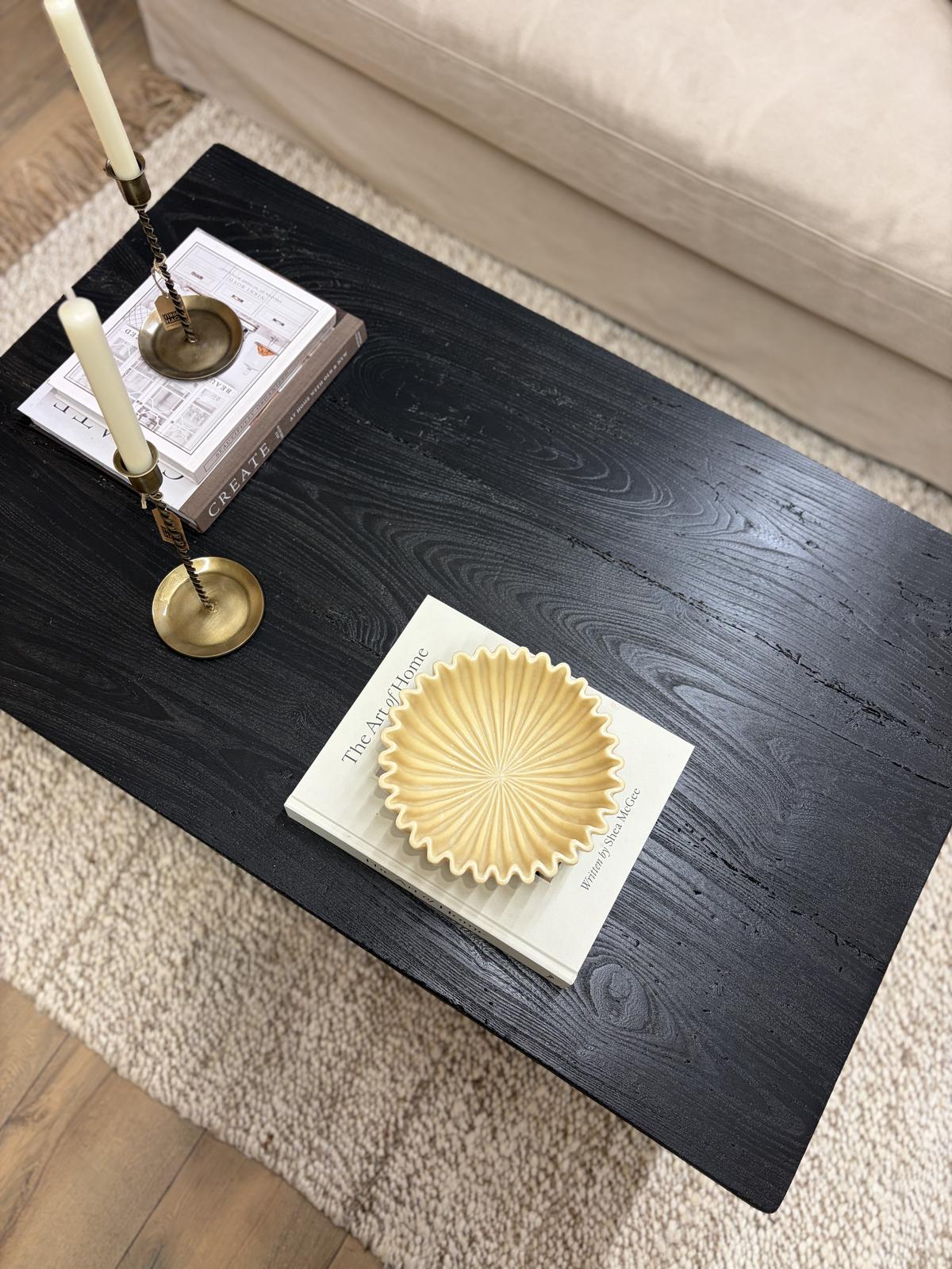 Black elm coffee table