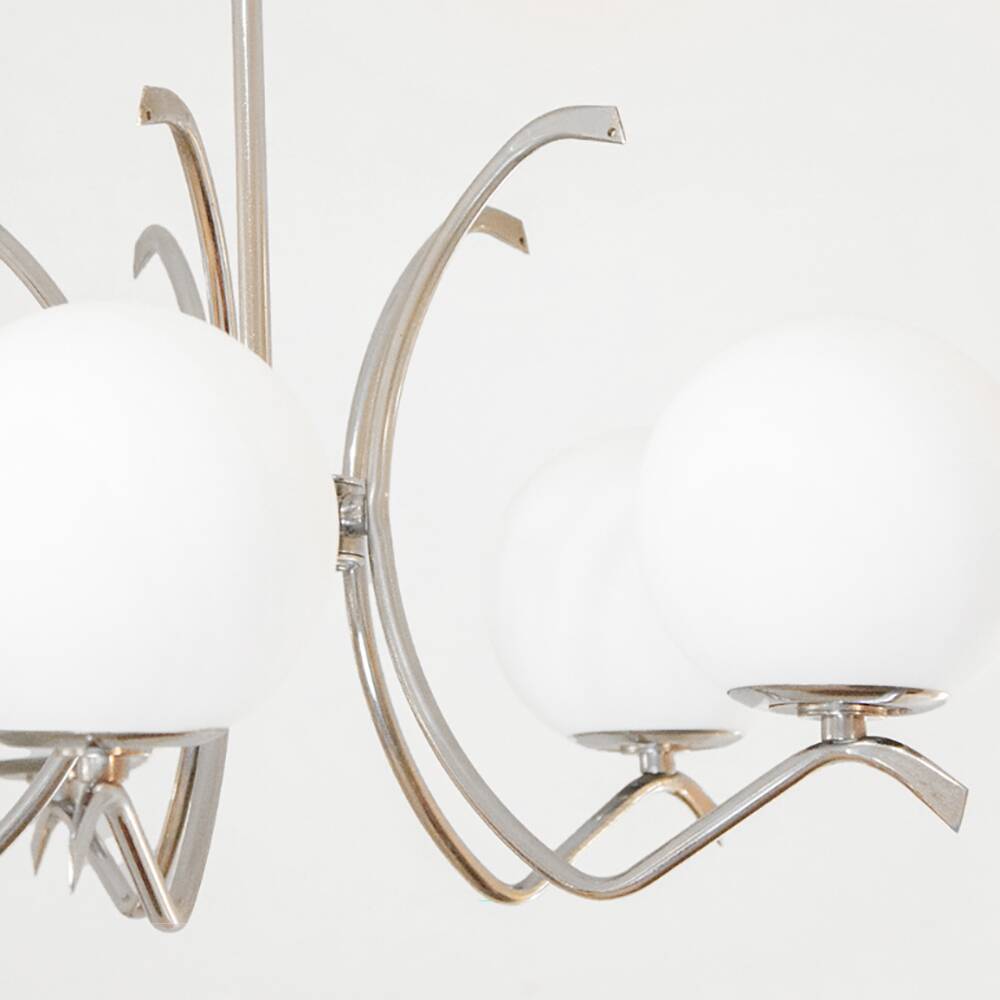 Lustre Space Age 5 Globes, Espagne, années 1970