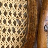 Bistro chair Horgen Glaris in curved wood and caning, Switzerland, circa 1900.