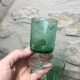 12 Vintage cavalier glasses green color ht 9 cm luminarc France