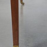 Original English Empire style desk with intarsia inlaid wood, 19th century